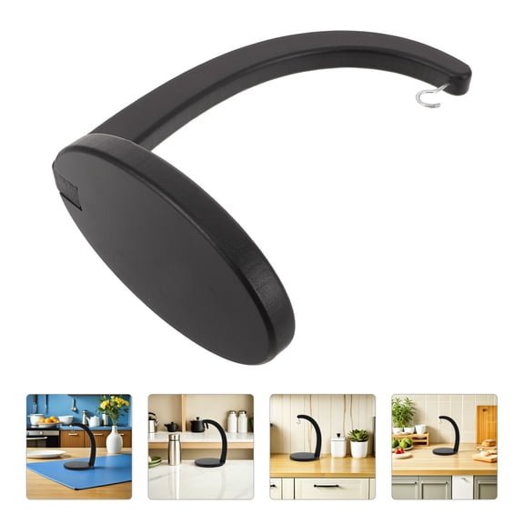 LOLIPPYY Countertop Black Bamboo Banana Rack Stand with Airflow Design for Fresh Fruit
