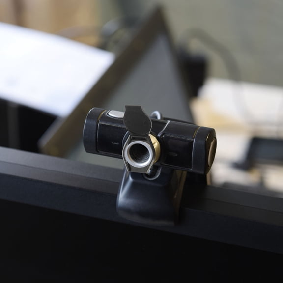 LOLIPPYY 6-Pack Black Plastic Laptop Camera Covers for Privacy in Organizations