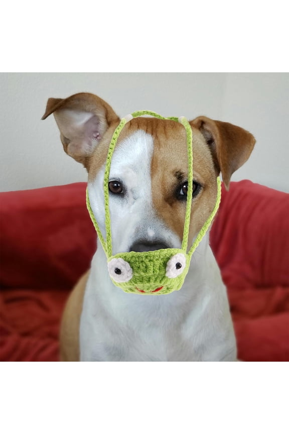 Cozy Green Crochet Nose Warmer with Animal Design for Cold Weather Outdoor Use