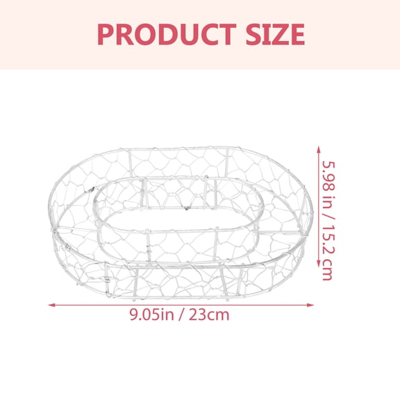 LOLIPPYY Craft Wreath Iron Circular Design for Indoor Use 1Set