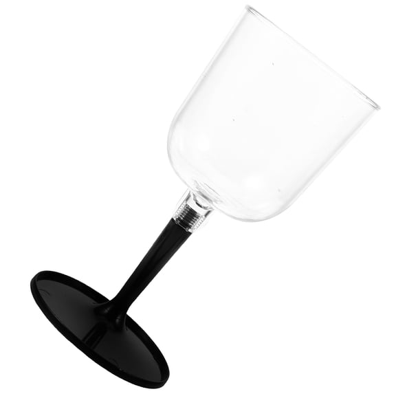 LOLIPPYY Creative Black Resin Drinks Goblet Smooth Surface Easy Clean for Outdoor and Party Use