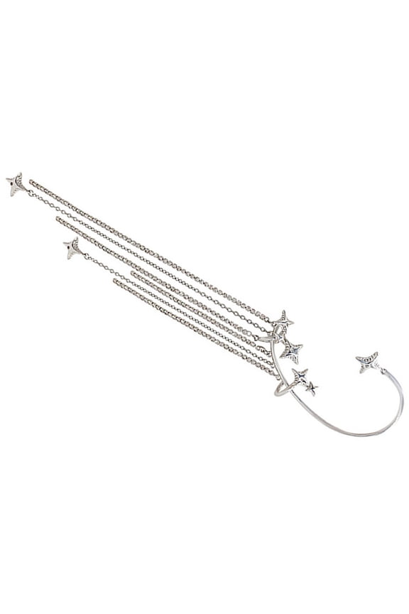 Creative Ear Clip Jewelry Non Piercing Five Pointed Star Ear Bone Clip for Decoration