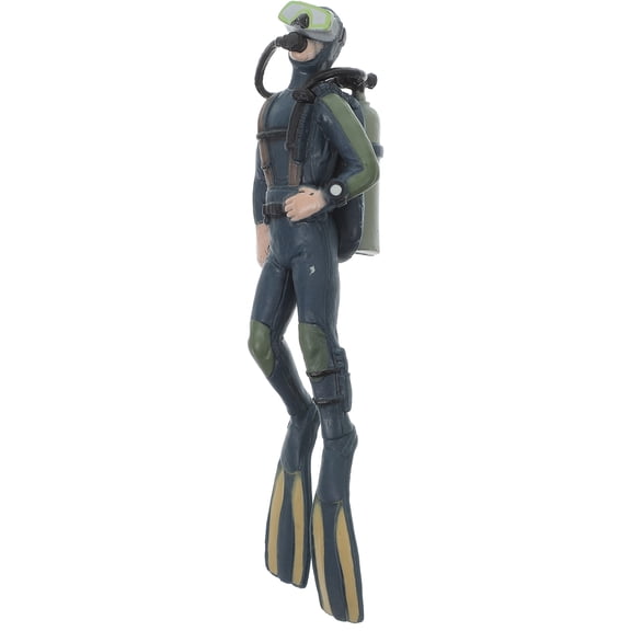 LOLIPPYY Creative Floating Scuba Diver Figurine Aquarium Decoration