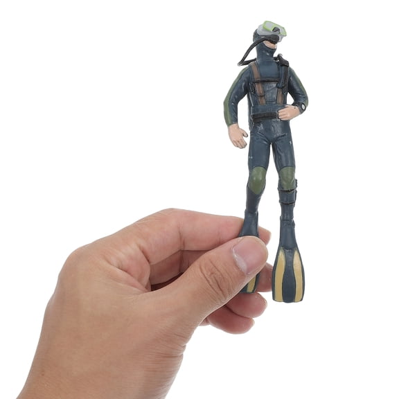 LOLIPPYY Creative Floating Scuba Diver Figurine Aquarium Decoration
