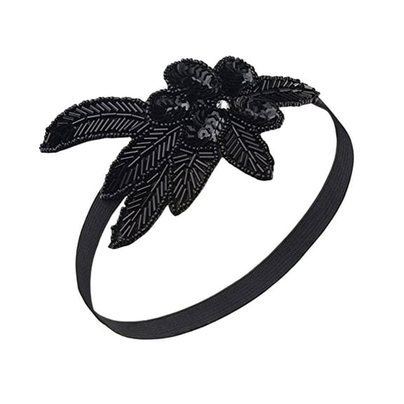 LOLIPPYY Creative Hair Fashion Black Sequin Headband Party Hair Hair Accessories for Women Girl