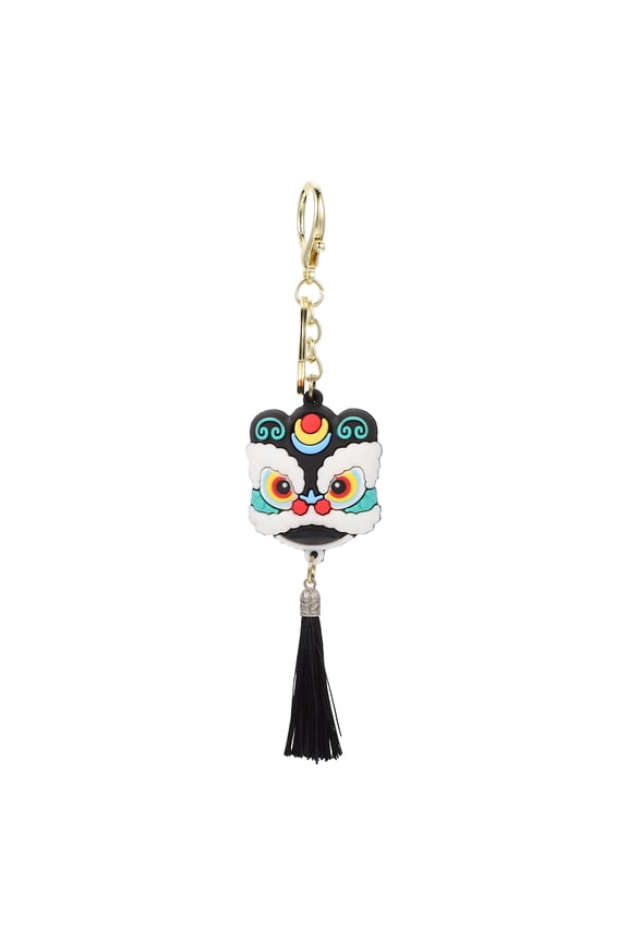 Creative Lion-Shaped Key Chain Pendant Black with Multi Purpose Use for Keys Or Bags