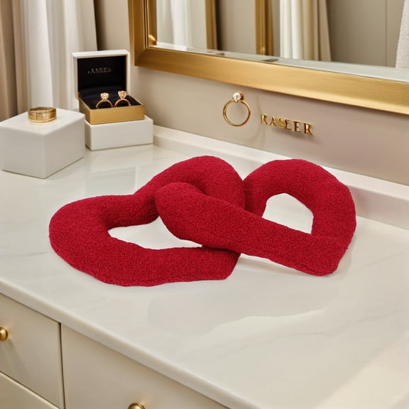 LOLIPPYY Creative Red Heart Pillow for Home Sofa Bedside Throw Pillow Cushion Valentines Decor