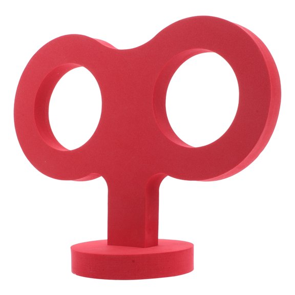LOLIPPYY Creative Red Wind Up Key Car Roof Decoration Easy DIY Installation Auto Accessory