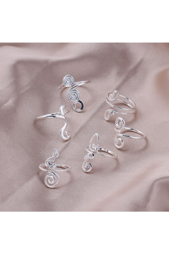 Creative Toe Ring Adjustable Toe Rings 1Set Modern Women Charms Everyday Use