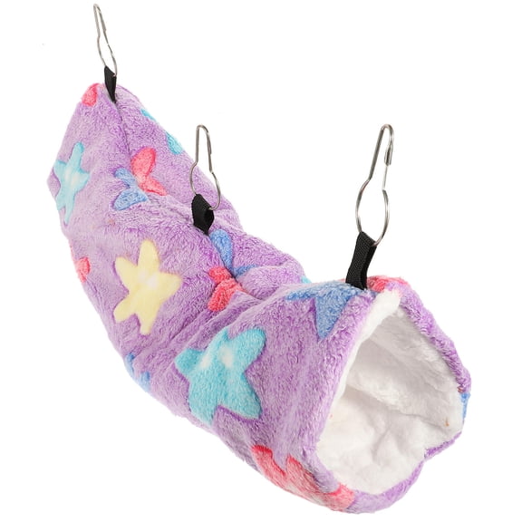 LOLIPPYY Creative Violet Cotton Hammock Bed Comfortable Hideout for Guinea Pig Hamster Rat
