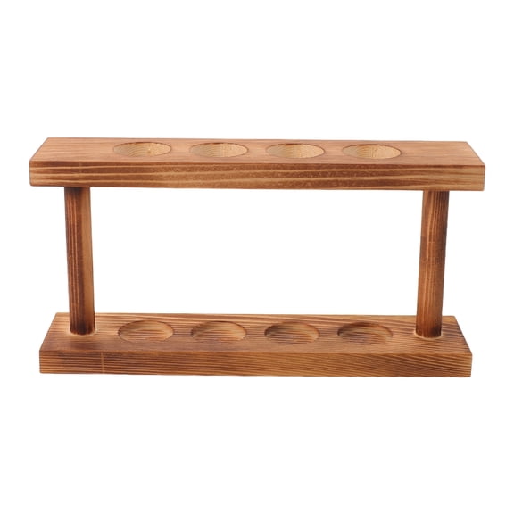 LOLIPPYY Creative Wood Stand for Plant Propagation Tubes Glass Vase Holder and Display Rack