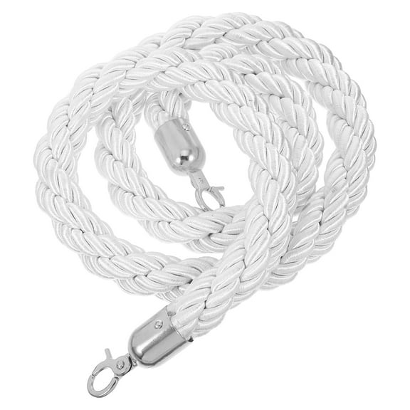 LOLIPPYY Crowd Rope Woolen White For Safety Maintenance 1Pack