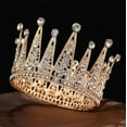thumbnail image 1 of LOLIPPYY Crown For Women Crystal Rhinestone Wedding Tiara Princess Headband Queen Hair Accessories For Birthday Prom Wedding Party, 1 of 7