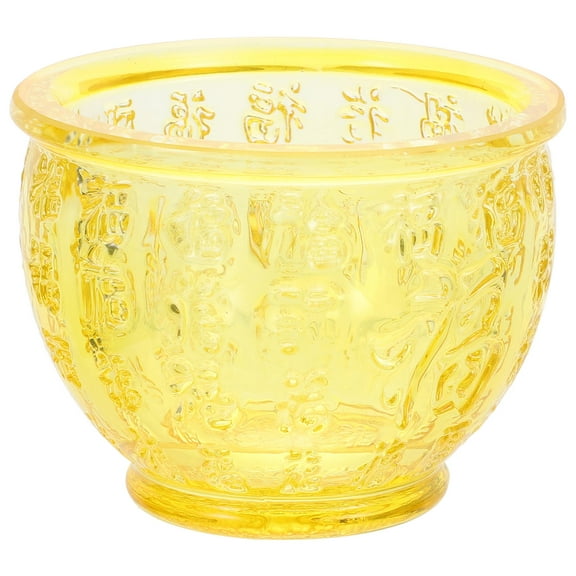 LOLIPPYY Crystal Cornucopia Wealth Bowl Decorative Treasure Basin with Assorted Colors for Home and Office Table Decor