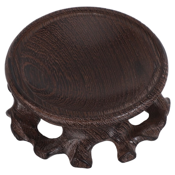 LOLIPPYY Crystal Globe Holder: Decorative Sphere Stand - Wood Base Pedestal - Elegant Crystal Ball Display Stand for Desktop Figurines and Gemstone Spheres