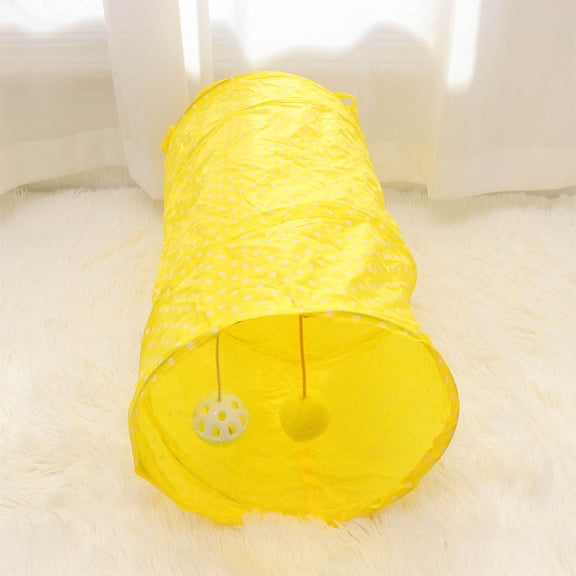 LOLIPPYY Cute Cat Tunnel Tube Practical Use for Kitten and Cat Owners 1Set