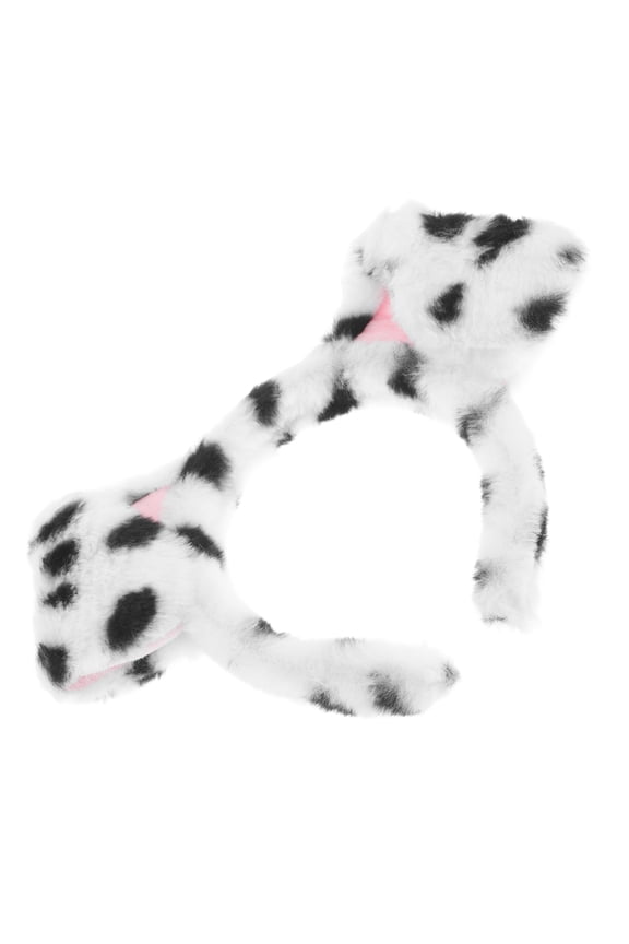 Cute Dog Ears Headband White Lightweight Animal Hair Hoop for Party Cosplay