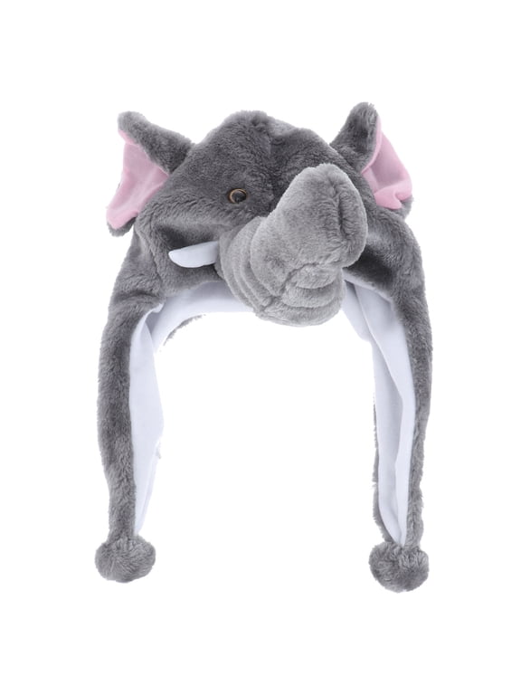 Cute Grey Animal Hat Elephant Style for Cosplay Party and Fun Decoration