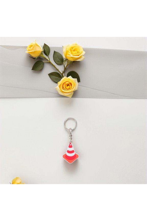 Cute Keychain Pendants for Cars Multi Color PVC Metal Decorative Ornament Pendant 10Pcs