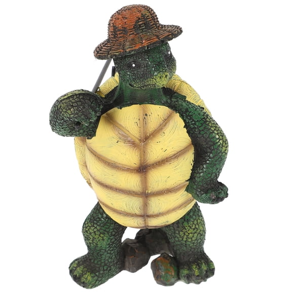 LOLIPPYY Cute Resin Turtle Statue for Garden Yard Pond Decorative Turtle Sculpture