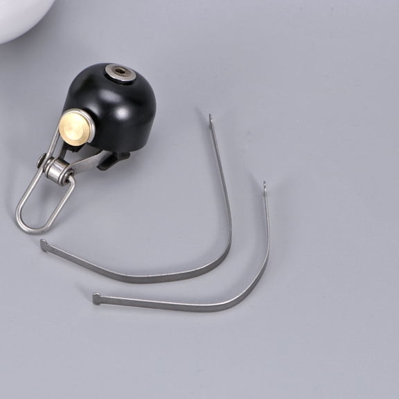 LOLIPPYY Cycle Handlebar Bell Black Retro Design Loud Ding Bell for Bike Riding