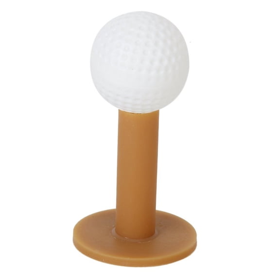 LOLIPPYY 5Pcs 80Mm Rubber Golf Tees Coffee Color Easy Use Hard Ground Winter Accessory