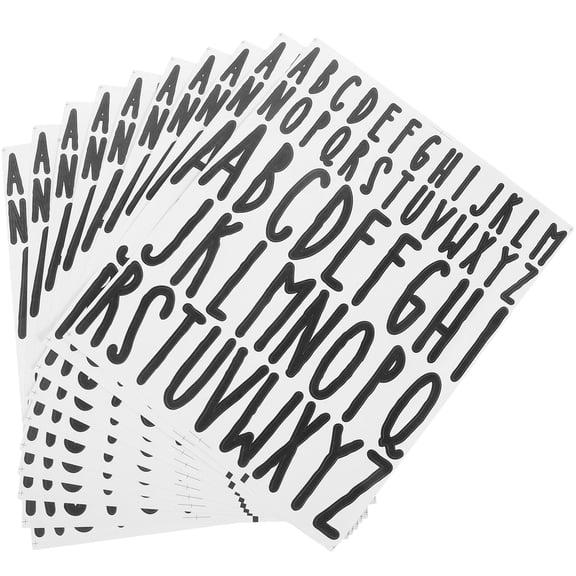 LOLIPPYY Black Alphabet Letter Decals for Mailboxes and Smooth - Easy to Apply, Letter Stickers
