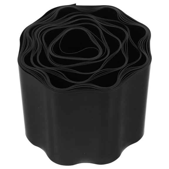 LOLIPPYY DIY Black Corrugated Plastic Garden Edge Trim for Landscaping Lawn Borders and Flower Bed Decoration