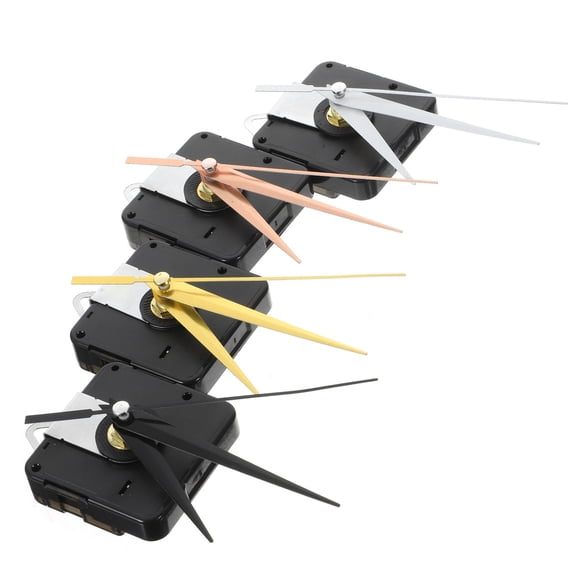 LOLIPPYY DIY Clock Movement Mechanism Kit with Clock Hands for Craft Projects and Wall Clocks Black Plastic