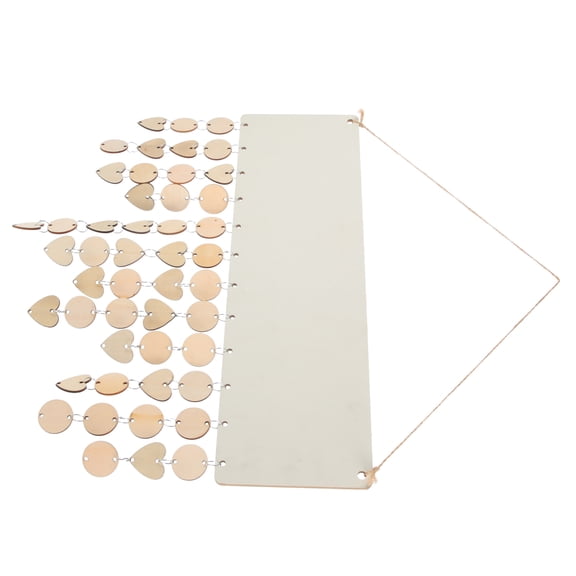 LOLIPPYY Craft Celebration Plaque Beige Wood Wall Decor Sign for Home Party Decoration 1 Set Reminder