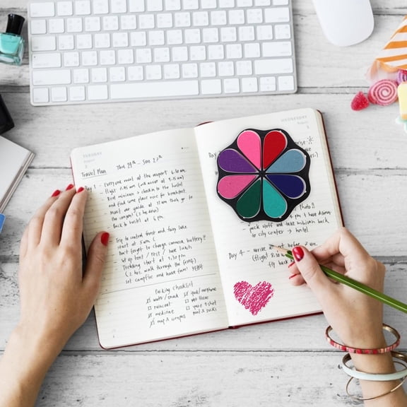 LOLIPPYY DIY Ink Pad for Stamps Partner Multicolor Ink Pad Portable and Convenient