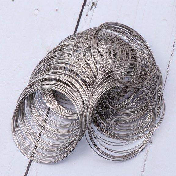 LOLIPPYY DIY Material Silver Steel Wire Bracelet Wire for Elegant Jewelry Crafting