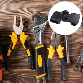 LOLIPPYY Black Magnetic Nut Holder Tool with Wrench Extender for Easy Hardware Repair and Fast Fastening