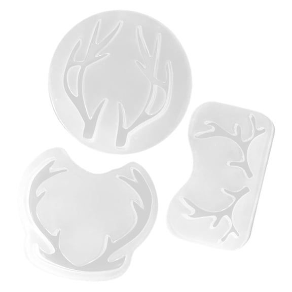 LOLIPPYY DIY Silicone Fondant Mold with Deer Horn Design for Baking Cake and Craft Projects