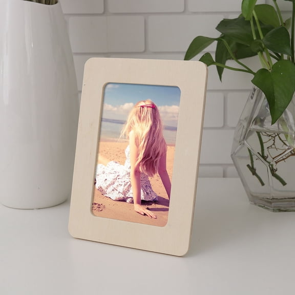 LOLIPPYY DIY Wooden Photo Frame for Decorative Mud Pictures Creative Design Assorted Styles