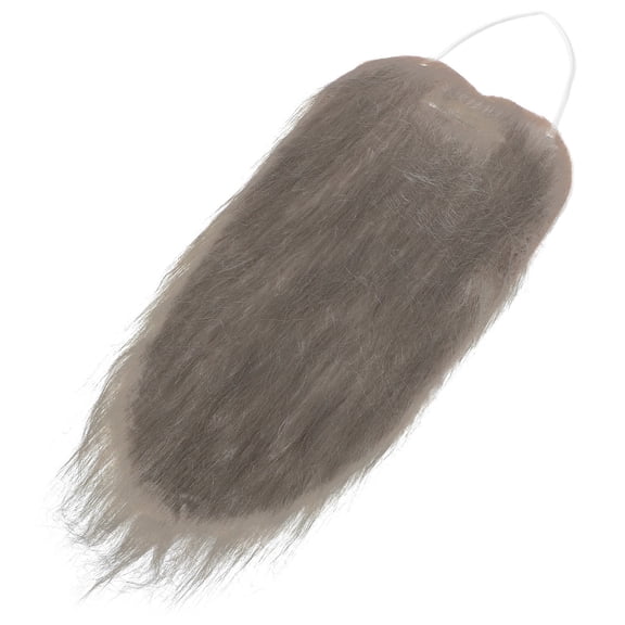 LOLIPPYY Dark Grey Fake Beard and Mustache for Cosplay with Elastic Band Comfortable Fit