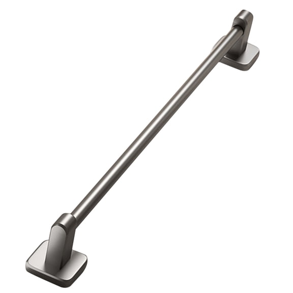 LOLIPPYY Dark Grey Self Adhesive Bathroom Towel Holder Multipurpose Wall Mounted No Drill Installation