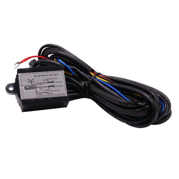 LOLIPPYY Black LED Daytime Running Light Controller Compact Waterproof for Most Cars
