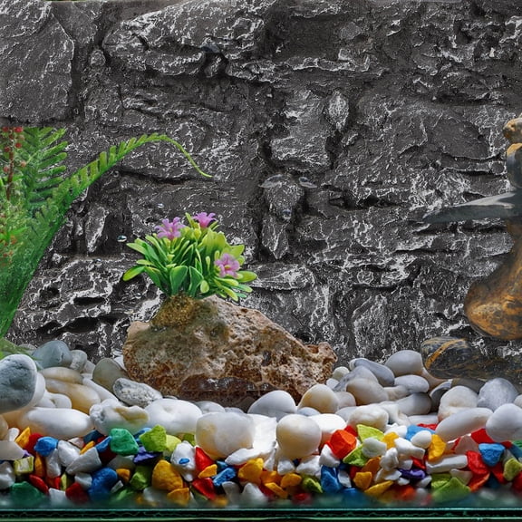 LOLIPPYY Decorative 3D Dark Background Board for Fish Tank and Terrarium