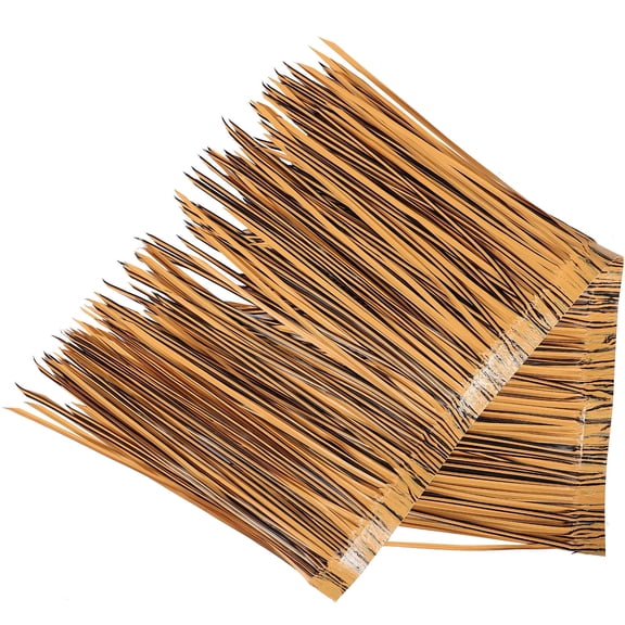 LOLIPPYY Decorative Artificial Thatch Roof Light Brown for Garden Yard and Outdoor Landscaping
