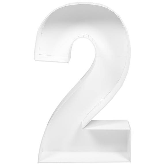 LOLIPPYY Number 2 Balloon Frame Decorative Balloon Box for Birthday Party Decoration and Celebration