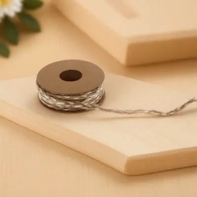 LOLIPPYY Decorative Beige Ribbon Band Made of Jute for Wedding Wrap and Home Decor