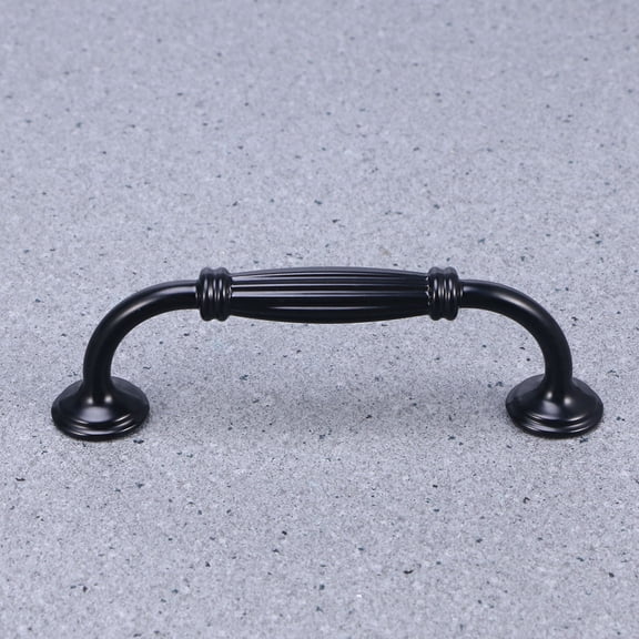 LOLIPPYY Decorative Black Aluminum Door Knob Rust Resistant Flush Cabinet Drawer Handle