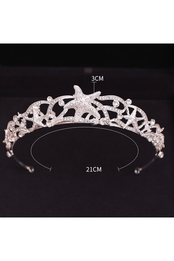Decorative Bridal Headband for Women Chic Rhinestone 1Set