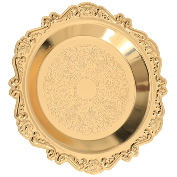 LOLIPPYY Alloy Decorative Cake Tray Dish for Snack Storage and Serving Holder, and Stylish