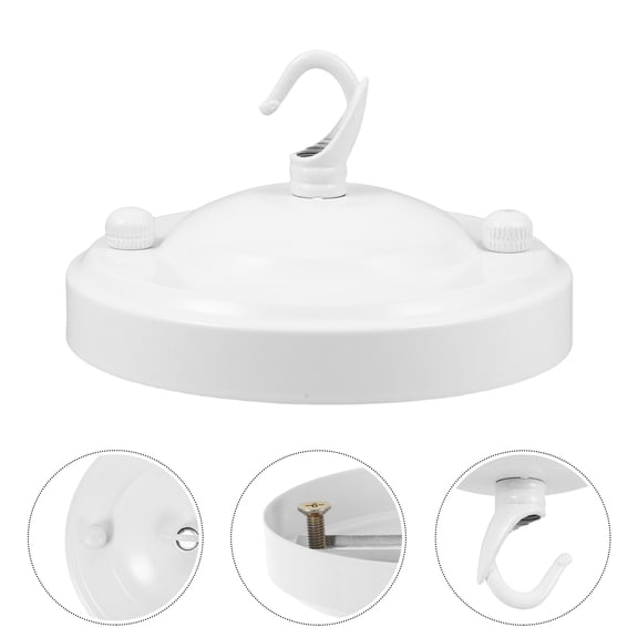 LOLIPPYY Decorative Ceiling Hooks Ceiling Light Hook Plate Square Iron 1Pcs