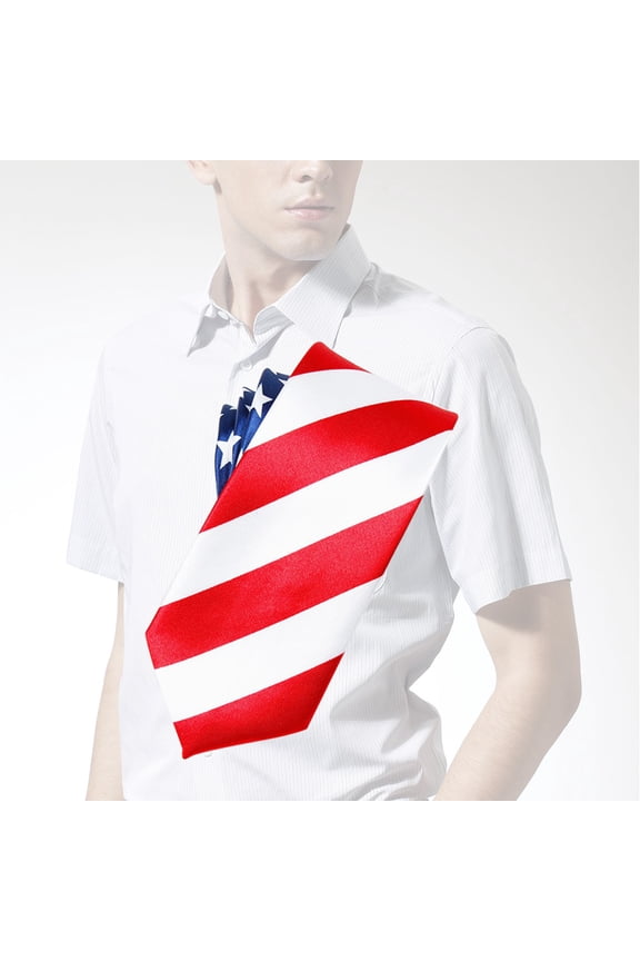 Decorative Dacron Flag Tie with Beautiful Printing Patterns Perfect for Weddings