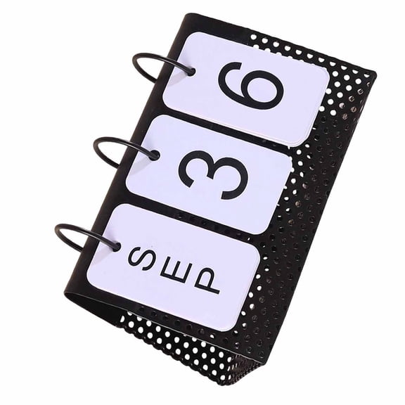 LOLIPPYY Decorative Desktop Iron Calendar Frame for Home Office Tabletop Ornament