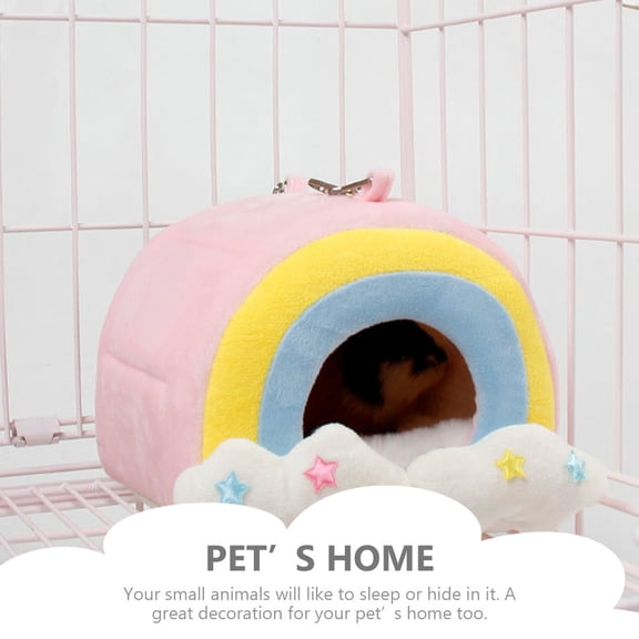 LOLIPPYY Decorative Hamster Nest Plush Soft Comfortable Hammock for Rats Hedgehogs Guinea Pigs