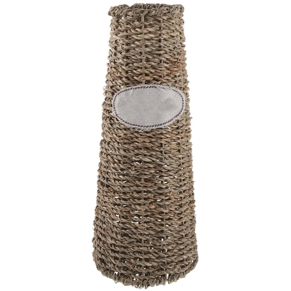 LOLIPPYY Decorative Hand Woven Brown Vase Handmade Flower Vase for Home and Office
